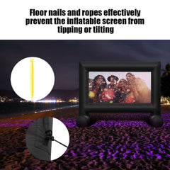 14-20 Feet Inflatable Outdoor Movie Projector Screen with Blower and Carrying Bag-16 ft