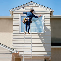 15 Feet Folding Aluminum Ladder with Safe Locking Hinge