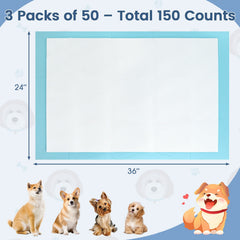 150 Pieces 24 x 36 Inch Pet Wee Pee Piddle Pad-S