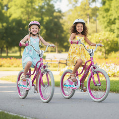 16 Inch Kids Bike with Detachable Training Wheels and Reflectors, Pink