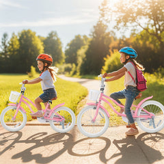 16 Inch Kids Bike with Training Wheels and Basket for Boys and Girls Ages 4 to 7