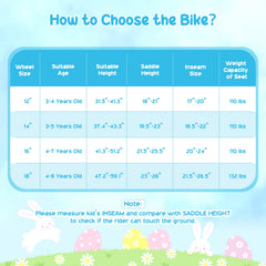 16 Inch Girls Bike with Front Bag, Streamers and Training Wheels, Blue