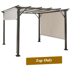 16 ft x 4 ft 2Pcs Universal Replacement Canopy for Pergola Structure Sun Awning