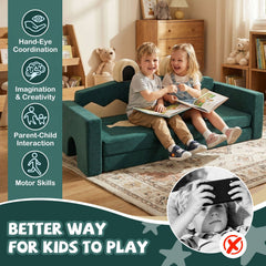 17 Pieces Modular Kids Play Couch for Inspiring Creativity