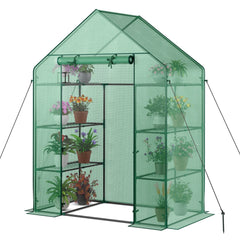 Mini Portable 4 Tier 8 Shelves Walk-in Plant Greenhouse