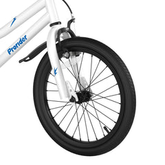 18 Inch Kids Bike with Removable Training Wheels, White