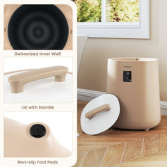 18L Large Towel Warmer with LED Display and Auto Shut off-Coffee