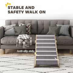 Dog Ramp for Couch, Foldable Pet Ramp for Small to Large Dog, 4 Adjustable Height from 14" to 20"