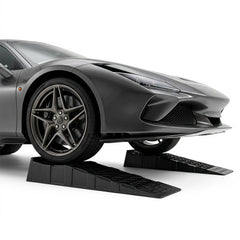 2-Pack 2.5 inches Lift Low Profile Car Ramps 22000 Lbs GVW Capacity-Black