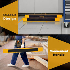 2 Pack Heavy Duty Sawhorse with Steel Folding Legs