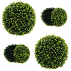 2 Pieces 18/22 Inches Indoor Outdoor Faux Decorative Balls for Patio Garden Front Door Balcony and Backyard-M
