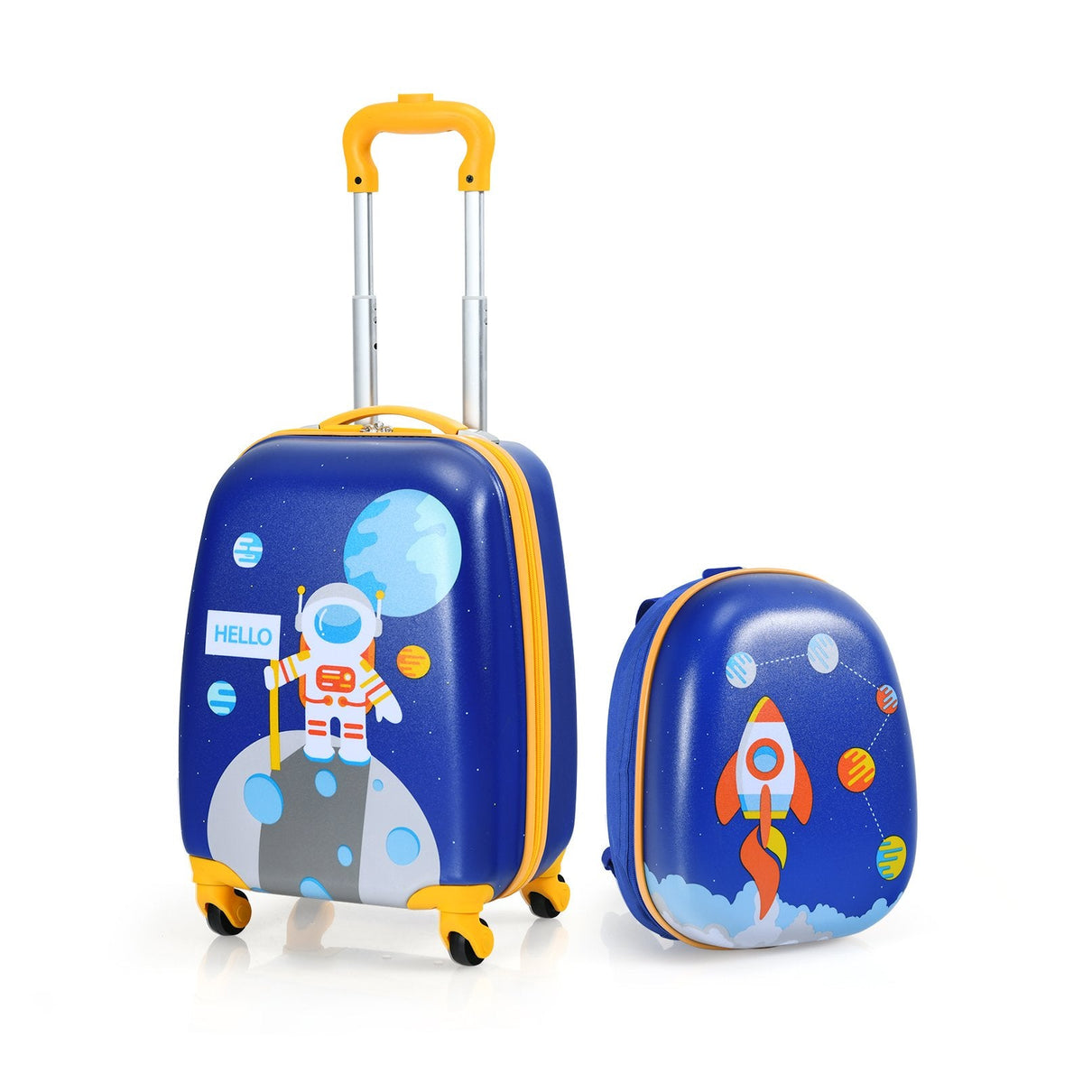 2 Pieces Kids Lightweight Luggage Set with Backpack and Suitcase for Travel