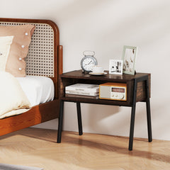 2 Piece Stackable Night Stand and Bedside End Table Set