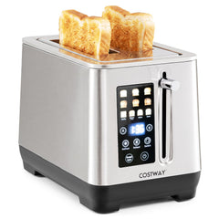 2 Slice Toaster with 6 Browning Levels and 4 Bread Types-Silver