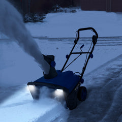 20 Inch 120V 15Amp Electric Snow Thrower, with 180° Rotatable Chute-Blue