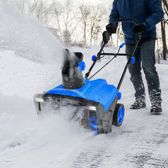 20 Inch 120V 15Amp Electric Snow Thrower, with 180° Rotatable Chute-Blue