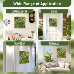 20 inches x 20 inches 3D Hanging Succulents with 10 Types of Mixed Faux Plants for Balcony Home