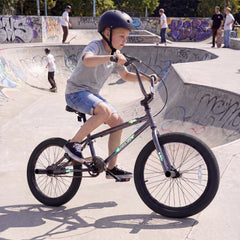 20 Inch Trick Bicycle with 270 Degree Handlebar and 4 Pegs, Black