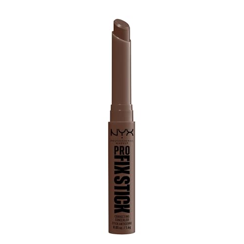 NYX PROFESSIONAL MAKEUP, Pro Fix Stick Correcting Concealer, Infused with hyaluronic acid, Cream formula, Colour Corrects - 17 Deep Walnut (Neutral undertone)