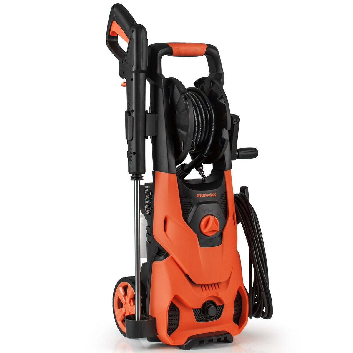 2150PSI Electric Pressure Washer 1.2GPM with 4 Quick Connect Nozzles and Foam Cannon-Orange