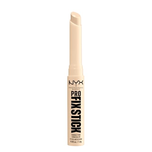NYX PROFESSIONAL MAKEUP, Pro Fix Stick Correcting Concealer, Infused with hyaluronic acid, Cream formula, Colour Corrects - 1 Pale (Neutral undertone)
