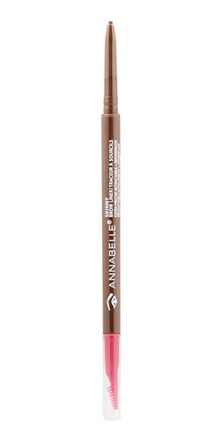 Annabelle Skinny Brow Liner, Universal Medium, Eyebrow Pencil, Extra Precise, Easy-To-Blend, Waterproof, Long-Lasting 10h Hypoallergenic, Cruelty-Free, 0.09 g