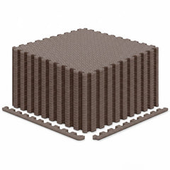 24Tiles 1/2 inches Puzzle Exercise Floor Mats-Brown