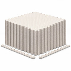 24Tiles 1/2 inches Puzzle Exercise Floor Mats-Beige