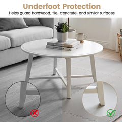 24 Pack Non-Slip Protective Interlocking EVA Foam Floor Tiles-Grey