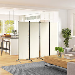 Folding Room Divider, Privacy Screen for Home Office Bedroom, 5.6FT Tall, Dark Grey
