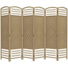 4 Panel Folding Room Divider, Portable Privacy Screen, Wave Fiber Room Partition for Home Office, Black