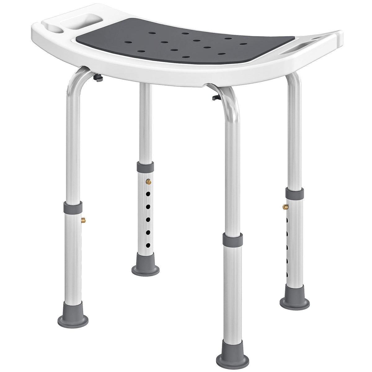 Height Adjustable Shower Chair Padded Bath Seat for Senior