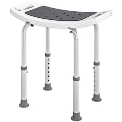 Height Adjustable Shower Chair Padded Bath Seat for Senior