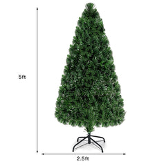 5 FT Fibre Optic Christmas Tree, 170 Tips with 7 Colour Changing Light