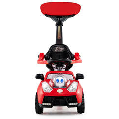 3 in 1 Push Car for Toddler Stroller Sliding Walking Car for Boys and Girls-Red