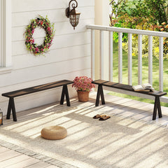 3-Person Outdoor Bench Set of 2 with 800 LBS Bearing Capacity