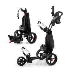 3 Wheel Golf Bag Cart with Adjustable Handle and 9 Speed Settings
