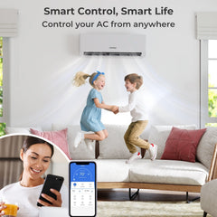 UltrEco Series 30,000 BTU 2 Zone Mini Split Heat Pump with WiFi, 23 SEER2, 9K + 18K