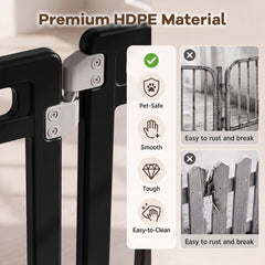 31.5 inches Height Indoor Outdoor Dog Playpen with 10 Panels-Black