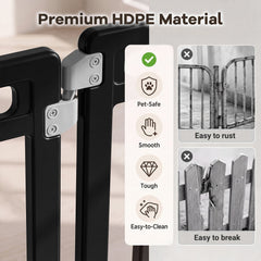 31.5 inches Height Indoor Outdoor Dog Playpen with 12 Panels-Black