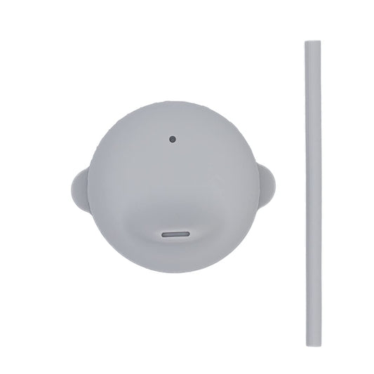 We Might Be Tiny Sippie Lid and Mini Straw - Grey