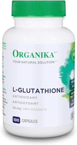 Organika Canadian-Made L-Glutathione (Reduced), Antioxidant and Detox Support -100 Caps