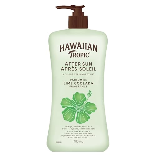 Hawaiian Tropic Lime Coolada After Sun Lotion, 480mL | After Sun Care, Daily Moisturizing Lotion, Body Lotion, Aloe, Cocoa Butter Lotion, Shea Butter Lotion, 480mL