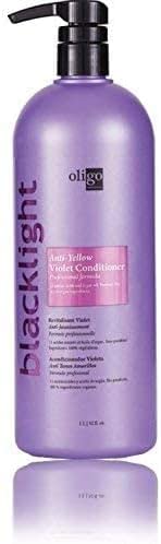 Oligo Professionnel Blacklight Violet Conditioner Sulfate Free Toning Purple Conditioner | Conditioning Toner for Blonde Hair, Removes Brassy Tones | Purple Toner Conditioner, 1L