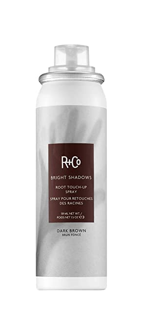 R+Co Bright Shadows Root Touch-Up Spray - Dark Brown, 1.5 Oz