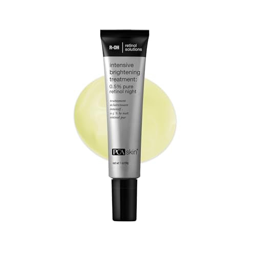 PCA SKIN Intensive Brightening Treatment: 0.5% pure retinol night, Discoloration Nighttime Treatment, 1 Fl Oz