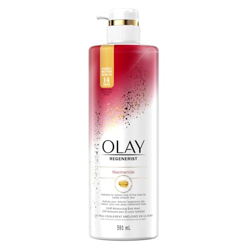 Olay Regenerist Body Wash with Niacinamide Serum Complex, 591 mL