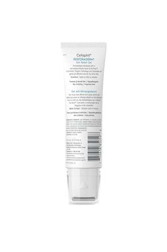 Cetaphil Restoraderm Itch Relief Gel – Lightweight Soothing Gel for Long Lasting Itch Relief, Clinically Tested on Sensitive Skin, Dermatologist Recommended, 59ml