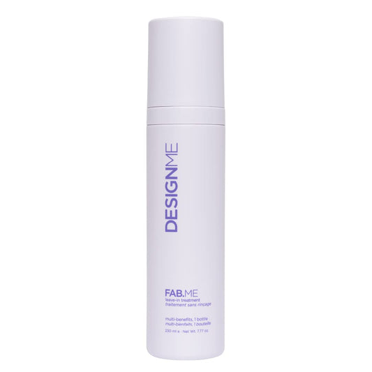 Design.Me FAB.ME Leave-In Conditioner Spray | Detangles, Hydrates, and Controls Frizz | Heat Protector, Reduces Blow Dry Time & Adds Shine | Color Safe, Perfect for Styling All Hair Types