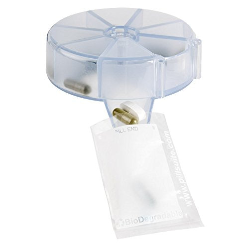 EZY DOSE Weekly (7-Day) Pill Organizer, Vitamin and Medicine Sorter, Color and Packaging May Vary Green 1 Count (Pack of 1)